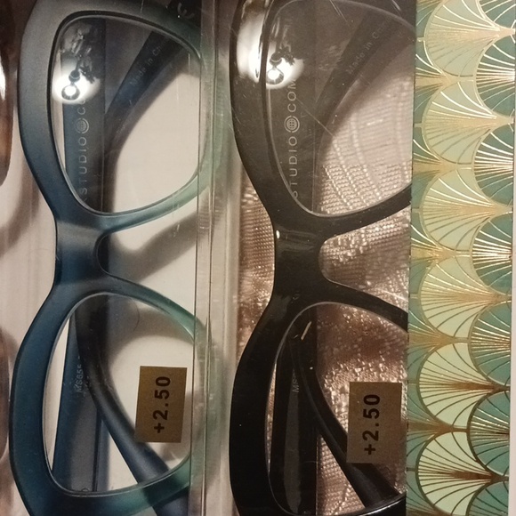 MAX STUDIO Premium Quality Reading Glasses Set of 3 Power +2.50 - Picture 4 of 5